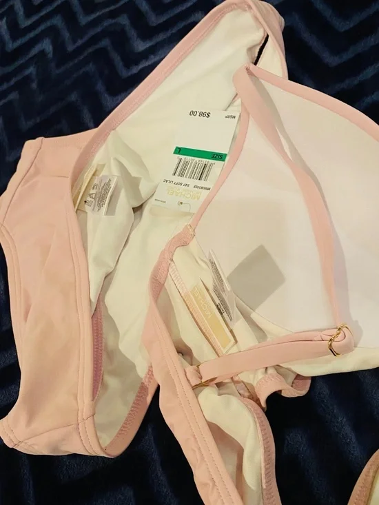 Michael Kors Blush Pink Padded Bikini Set size L - Picture 3 of 3